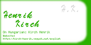 henrik kirch business card